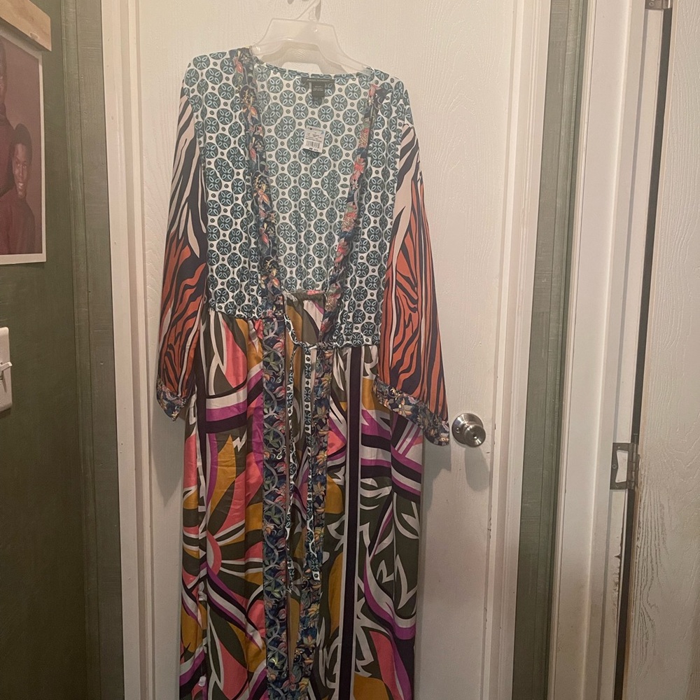 Multi Print Ashley Stewart Duster